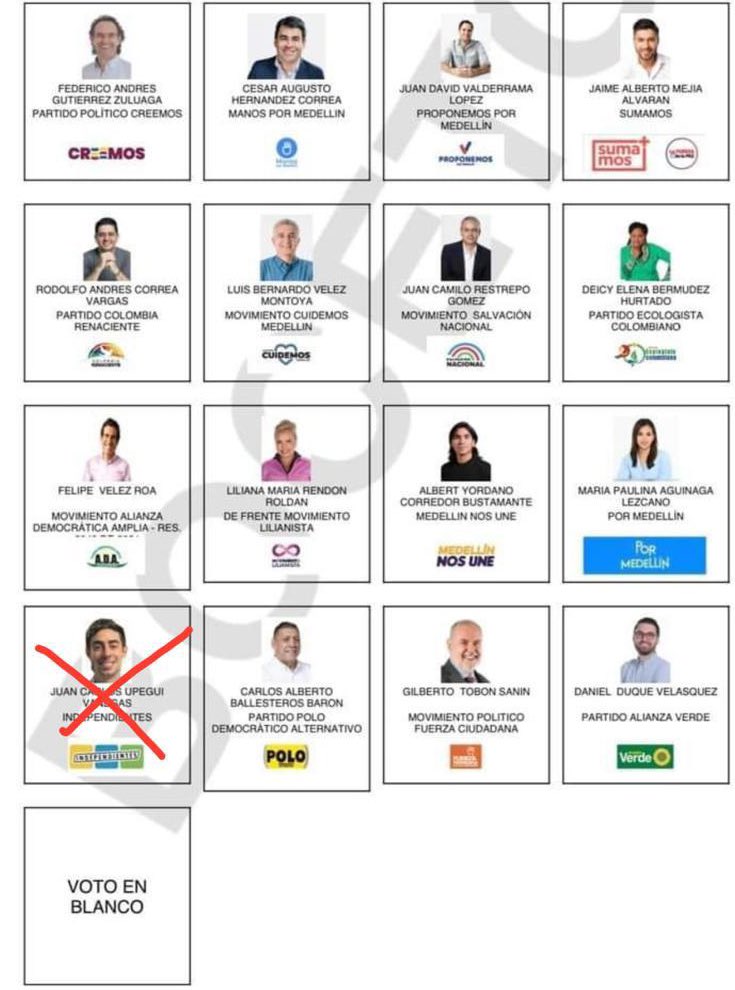 RT los que van a votar para que Medellín avance. #UpeguiAlcalde