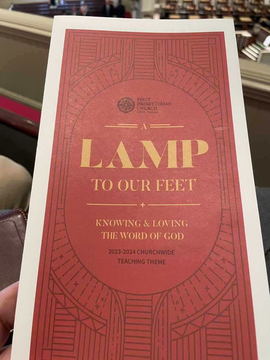 The teaching theme at <a href="/FPCJxnMS/">FPCJackson</a> this year is ‘Knowing &amp; Loving the Word of God.’ Pastor <a href="/DavidTAStrain/">David Strain</a> and I will start a six-week series this Wednesday night on the Doctrine of Scripture. Join us! fpcjackson.org