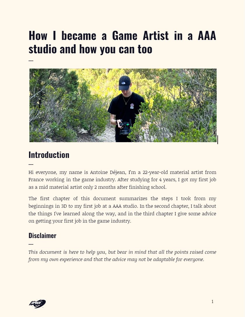 ADgameart's tweet photo. I worked really hard on my document this week and I'm happy to tell you that it should be available soon for free on my Artstation 🔥

#gameart #3dart #3D #gamedev #IndieGameDev https://t.co/2S2LGeKR9W