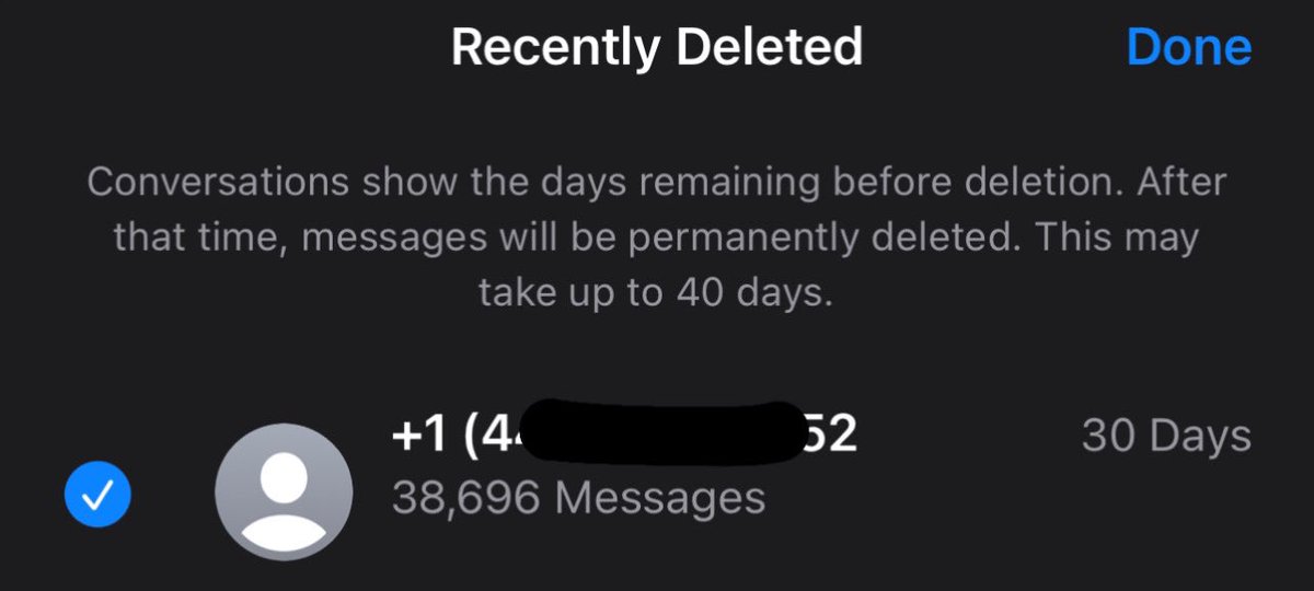 once i delete our messages it’s a wrap for you