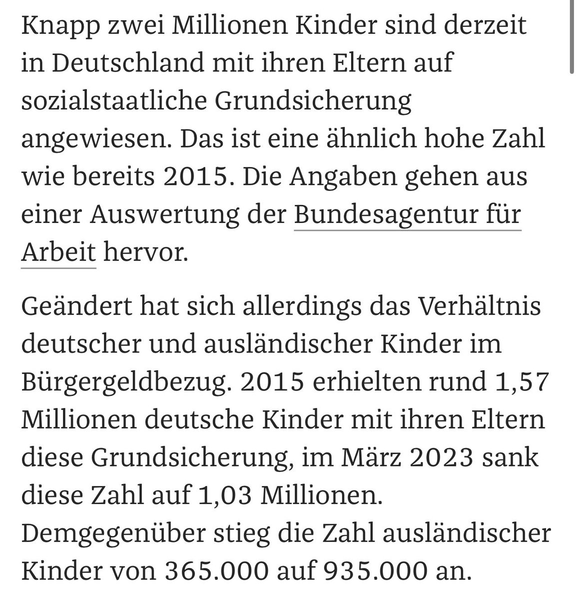<a href="/AnDitti/">Anne Dittmann</a> <a href="/c_lindner/">Christian Lindner</a> Fakenews? Geht’s noch! Er spricht von Kindern, die in der Grundsicherung (Bürgergeld/Hartz4) aufwachsen. Er bezieht sich dabei auf die offizielle Statistik der Bundesarbeitsagentur. Das können Sie gerne hier nachlesen: zeit.de/gesellschaft/f…