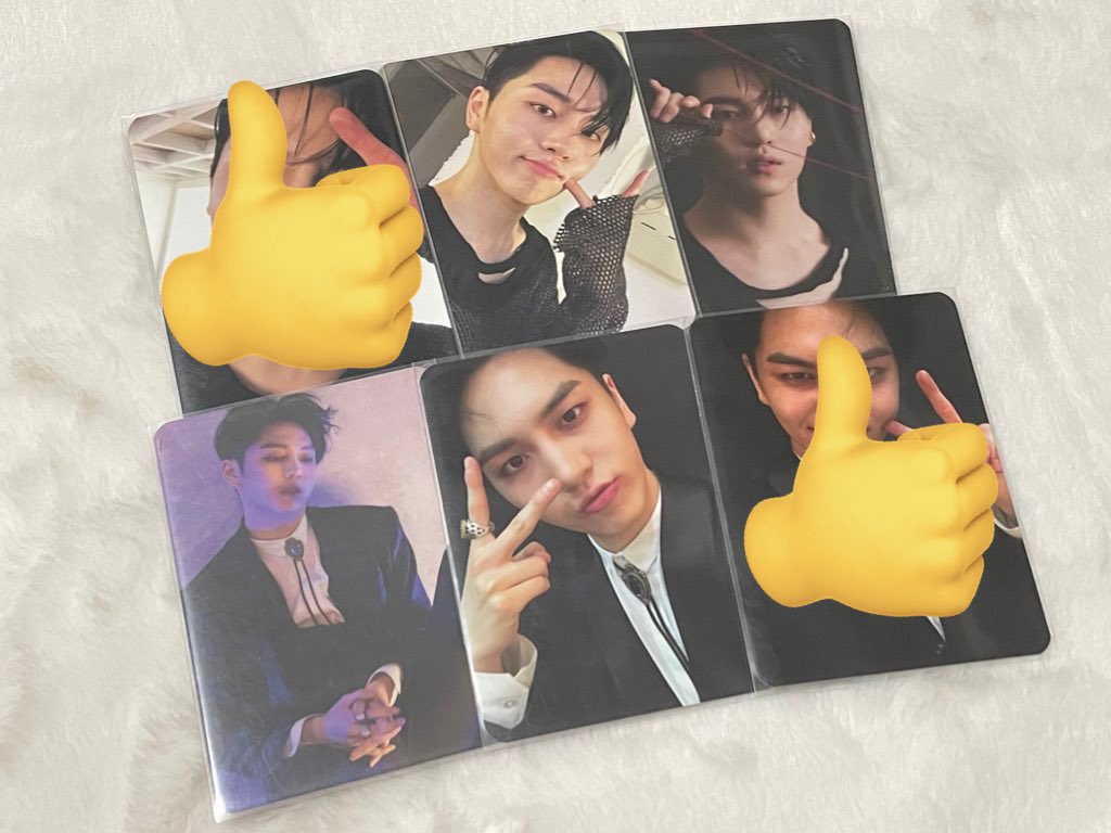 … wts lfb ࿐ #bunnanacart

𑁍 PENTAGON Kino PC
➳ Universe: The Black Hall (UTBH) Upside &amp; Downside Album Photocard SET
     ⤷ ₱1k SET (₱900 PAYO)

— free pf, lsf excluded
— don’t claim if sensitive
— will send condi through dm
— strictly no cancellation