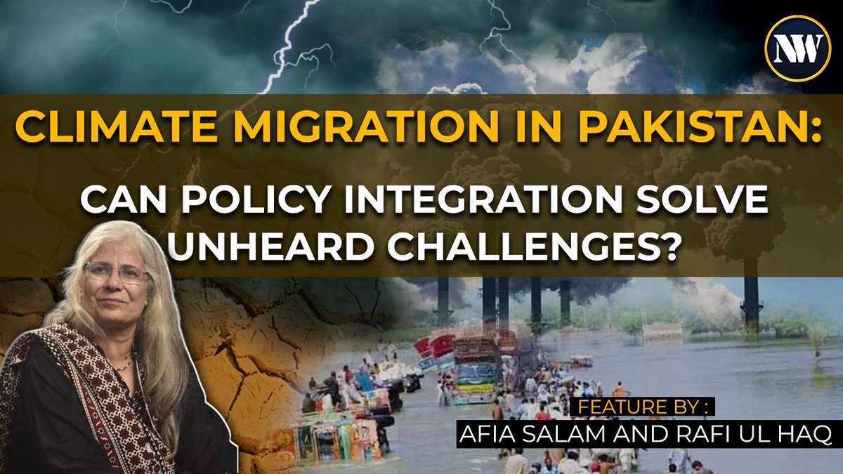 .@afiasalam’s feature addresses Pakistan's climate-induced migration issue, spotlighting Naseer Brohi's community, urging policy integration for sustainable solutions. Watch the full video: youtu.be/NVfS-Um1Cm0 #newwaveglobal #ClimateCrisis #migration #Pakistan