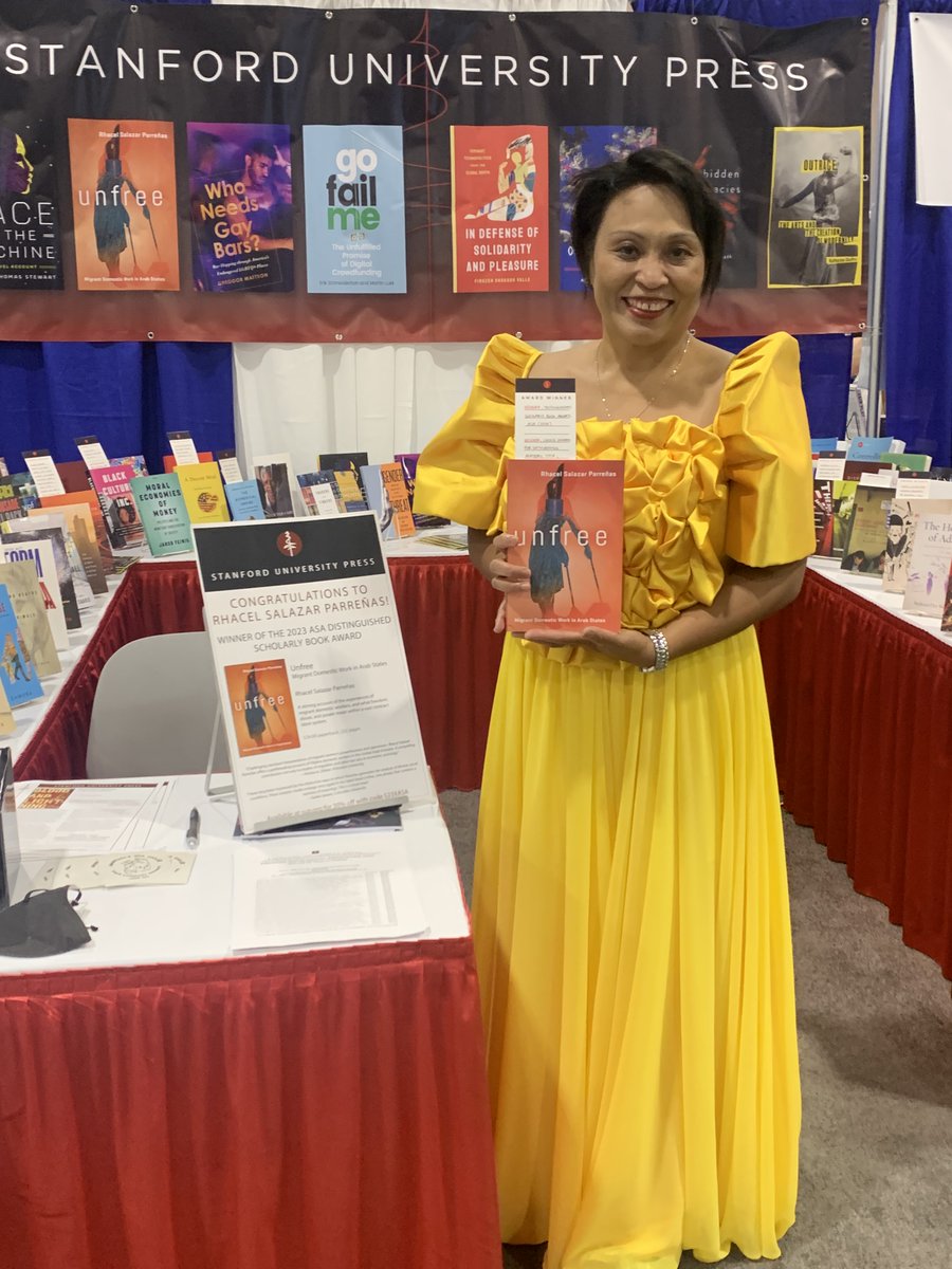 Congratulations, @rhacel, on earning the #ASA 2023 Distinguished Scholarly Book Award for Unfree: Migrant Domestic Work in Arab States. sup.org/books/title/?i… #ASA2023