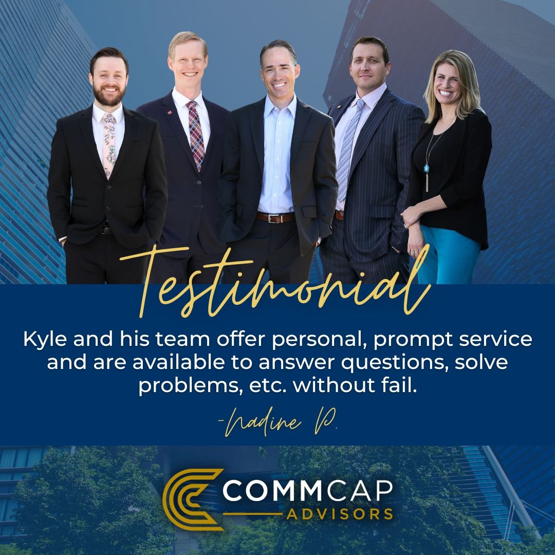 CommCapAdvisors's tweet photo. "Kyle and his team offer personal, prompt service and are available to answer questions, solve problems, etc. without fail." - Nadine P.
#testimonial #commcap #cre #brokerage #debt #multifamily #retail #office #industrial #incomeproperty https://t.co/Giv8ycLkcT