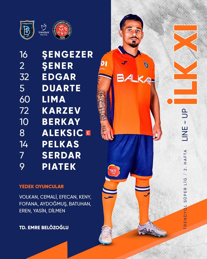 ⚽ MAÇ GÜNÜ | #IBFKvFKG
🆚 V. F.Karagümrük
📍 m.moovitapp.com/istanbul-1563/…
🏆 Süper Lig 2. Hafta
🕖 19.15