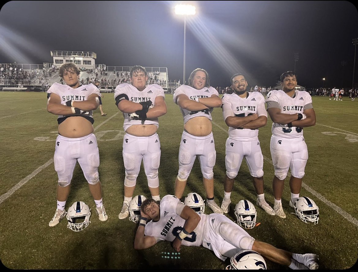 Good first win 40-0 with 300+ yds gained on the ground. Proud of #8 and love sharing the “W” with my OL brothers. 🐗