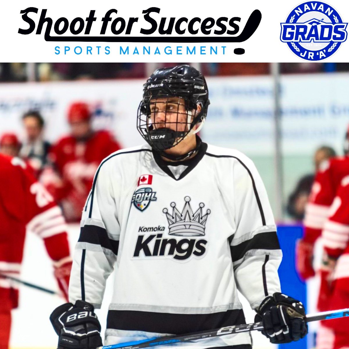 MAshoot4success's tweet image. Congratulations to Shoot for Success Athlete Colin Holmes on signing with @TheCCHL @GradsHockey🎓!! Colin developed 2 years with the @KomokaKings 👑!! He is tenacious, has high skill and is tremendous on the PK often atop of the @GOJHL in shorthanded goals!! #S4SDevelopment
