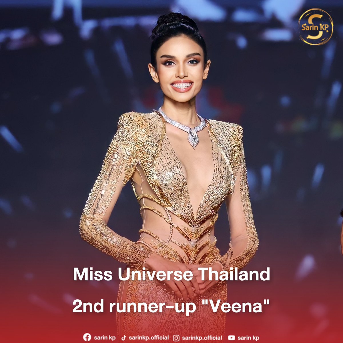 SainKpOfficial's tweet photo. Miss Universe Thailand 2023 
2nd runner-up @veenapraveenar 🤍👑✨

#MissUniverseThailand2023 https://t.co/MM1gXlbO2X