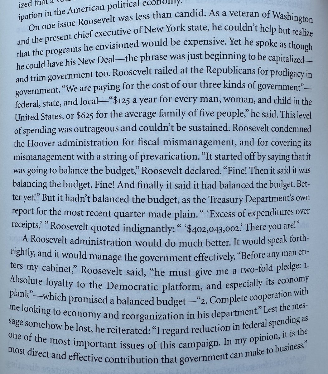 grantxfox's tweet photo. FDR campaigned as a budget hawk and a New Dealer https://t.co/ZpJ5TmBkaW