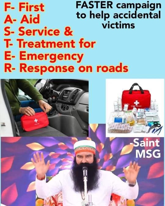 pari_dhiman98's tweet photo. नर सेवा नारायण सेवा। संत डॉक्टर #GurmeetRamRahim सिंह जी इंसा ने #FasterCampaign की शुरुआत की। इस कार्य के तहत अपने वाहनों में फस्ट एड किट रखें ताकि किसी भी दुर्घटना ग्रस्त व्यक्ति की मदद कर सकें। #HelpAccidentVictims
#humanitychallenge
#RoadAccident
#SavingLives https://t.co/8B6GYBj7xc