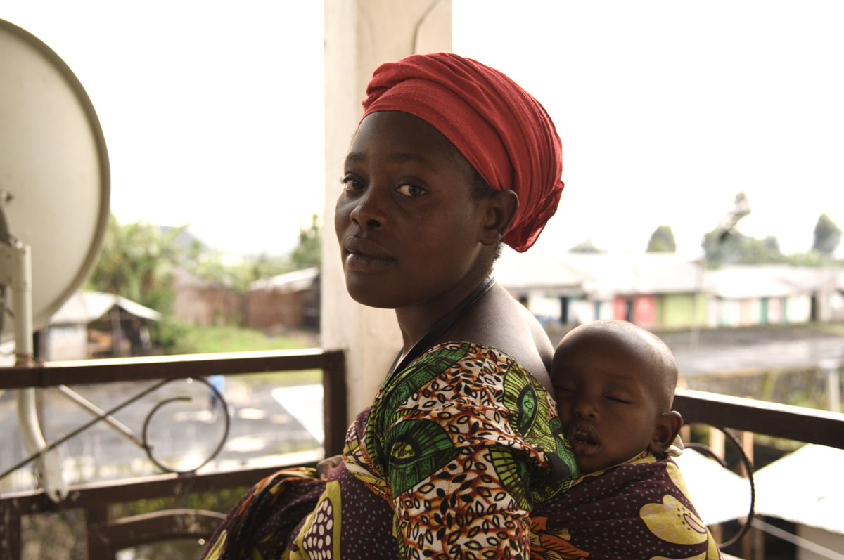 This is Vestime, a young mother displaced with her 5 children. Following the violent invasion of her village, the entire population fled. A young boy she was fleeing with was shot &amp; killed in front of her. Now she struggles to meet her family's most basic needs.