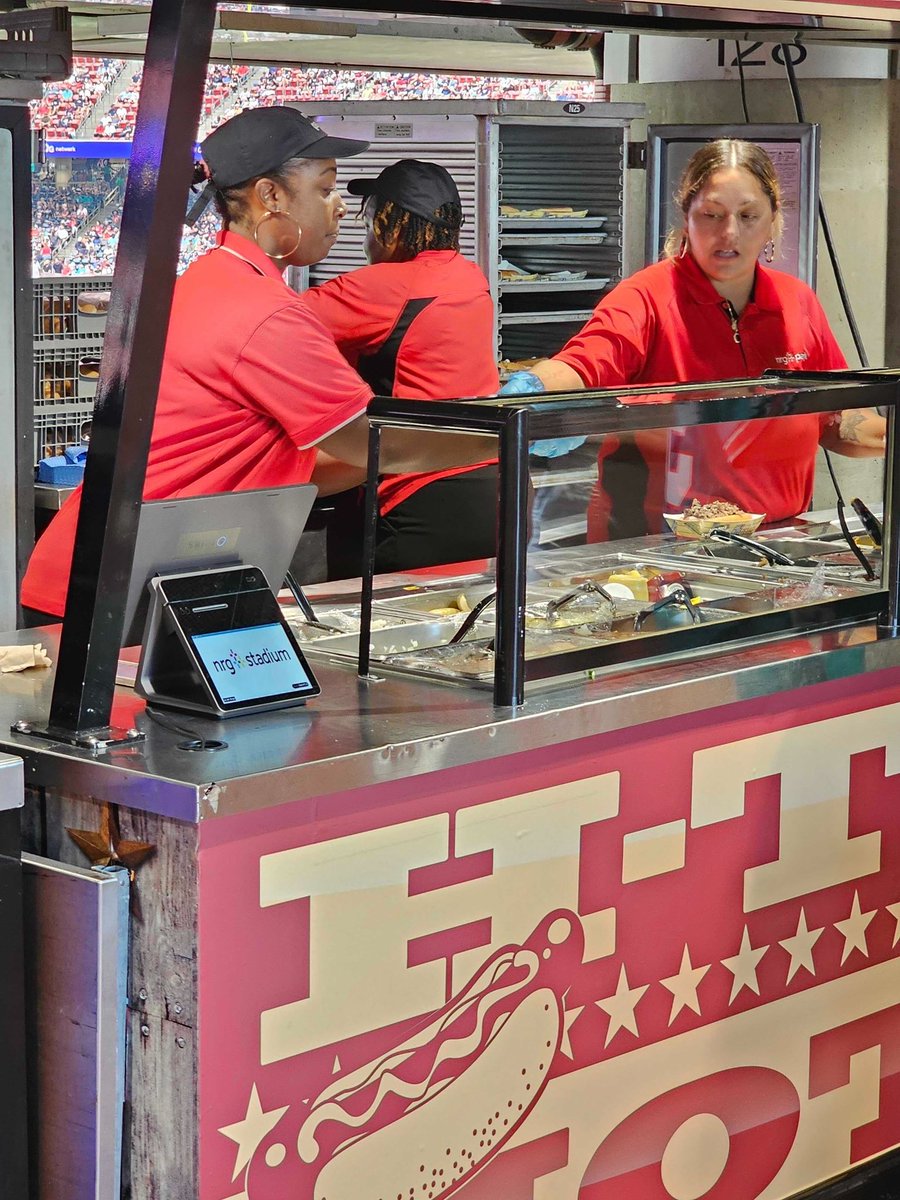 Shift4's tweet photo. Yesterday was game day at @nrgpark and Shift4 was powering commerce throughout the stadium!

Thanks to @SkyTabPOS and other Shift4 tech, fans were able to spend less time in line and more time enjoying the @HoustonTexans vs @MiamiDolphins preseason game. https://t.co/sS8MLJr4c2