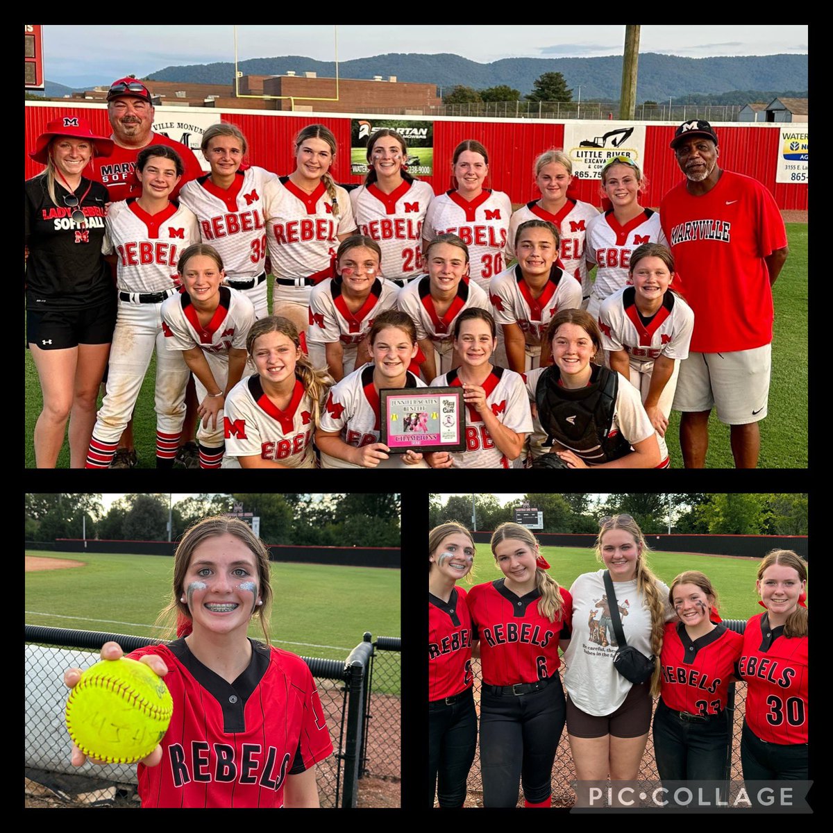 Harper_Anne1's tweet photo. It’s been a great 🥎 week! #3runhomerun @ashleyrogers_14 & Tournament Champs. @mjhsrebels https://t.co/hpwgACF85N