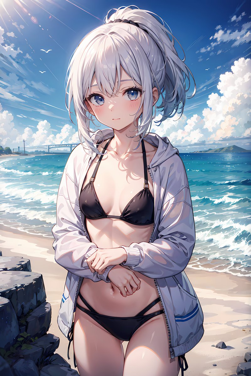 nekoAImia's tweet photo. 「私と海に来ても面白くないですよ」

#AIart #AIイラスト https://t.co/QvorkXQIjb