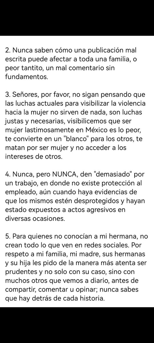 antimonumenta's tweet photo. #JusticiaParaAlma
Estas son las palabras de la hermana de Alma,  víctima de feminicidio a manos de Hilario, un asesino que sabe que se puede matar a una mujer sin consecuencias, aunque ya fue  arrestado jamás habrá Justicia suficiente, porque ella ya no podrá abrazar a su niña. https://t.co/c2T5wQLyjB