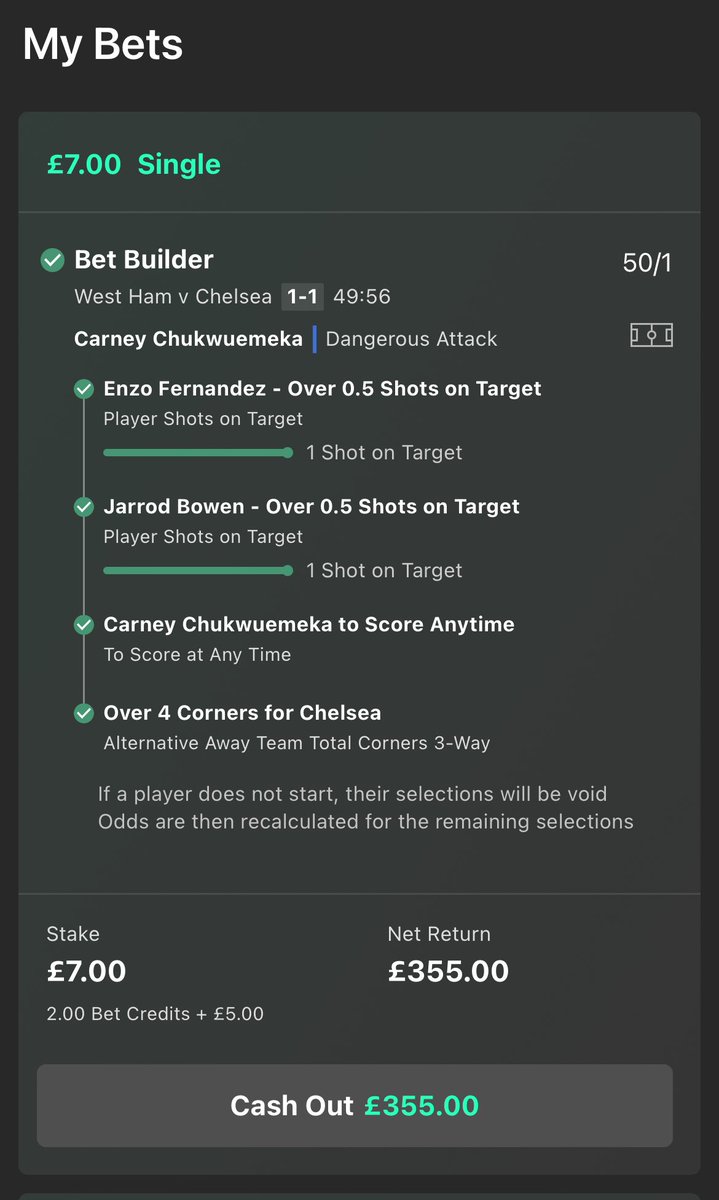 benwill47604258's tweet photo. @AndyRobsonTips  nice first half win 👍🏼 https://t.co/FV3DxllSjB