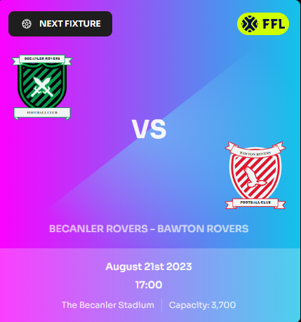 At home against @BawtonRovers! Looking to bounce back with a win! Let's go Knights!