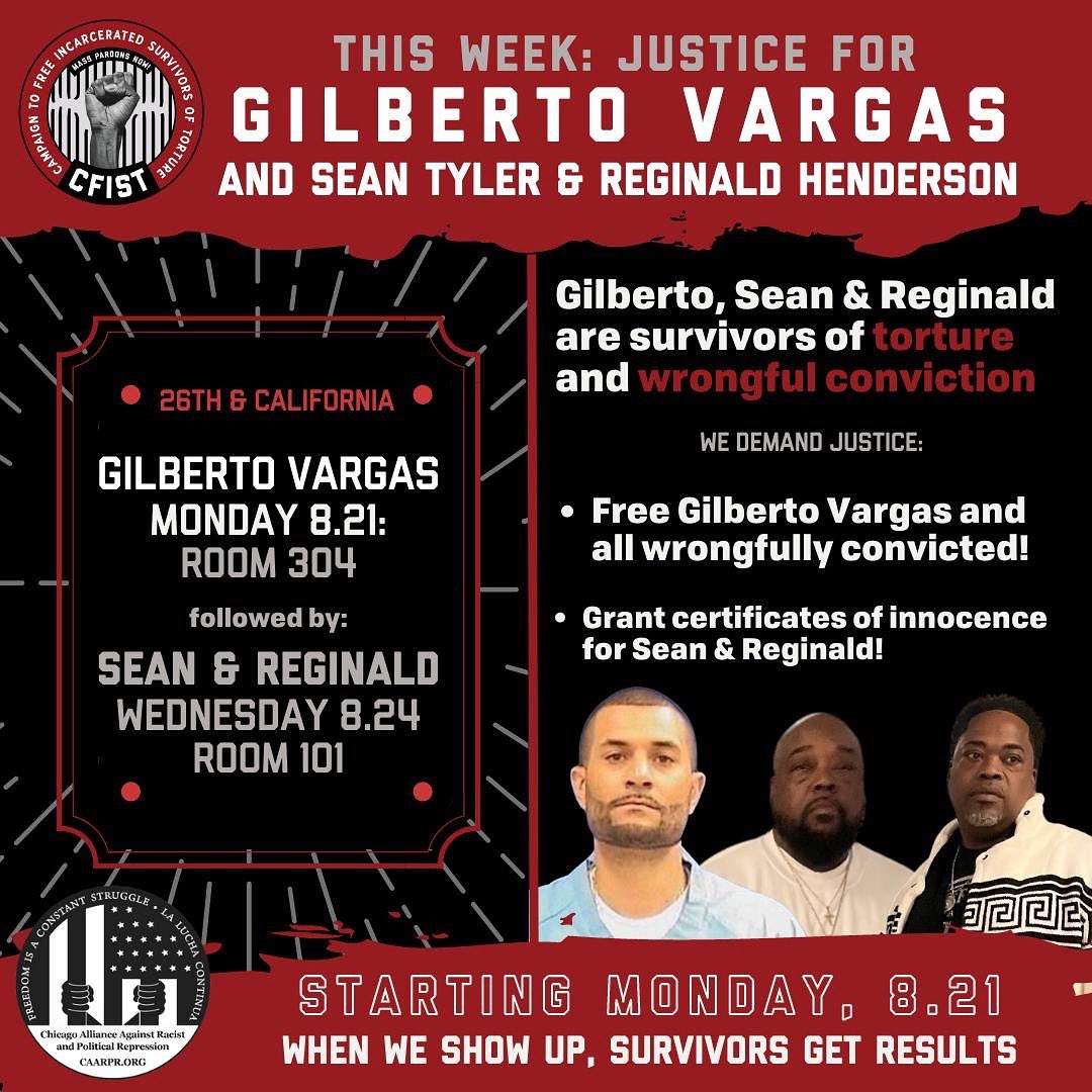 Reminder to come out tmr morning 830a to support Gilberto Vargas’s fight to free himself from wrong conviction by Det. Demosthenes Balidomas, a cop w 30 affidavits of misconduct against him. See you at 26th & California. #FreeThemAll #PoliceAccountability