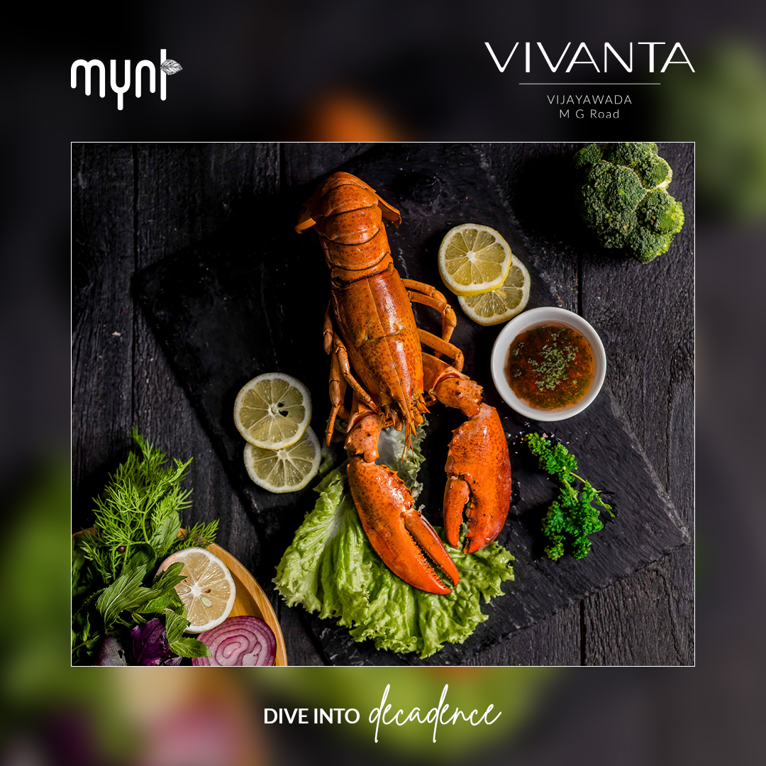 A culinary journey of taste and aroma awaits you at this exquisite rendezvous featuring the finest lobsters.

#Mynt #LobsterDelights #GourmetExperience #FlavorsOfTheSea #TantalizingTastes #VivantaHotels #VivaciousVivanta #VivantaVijayawada