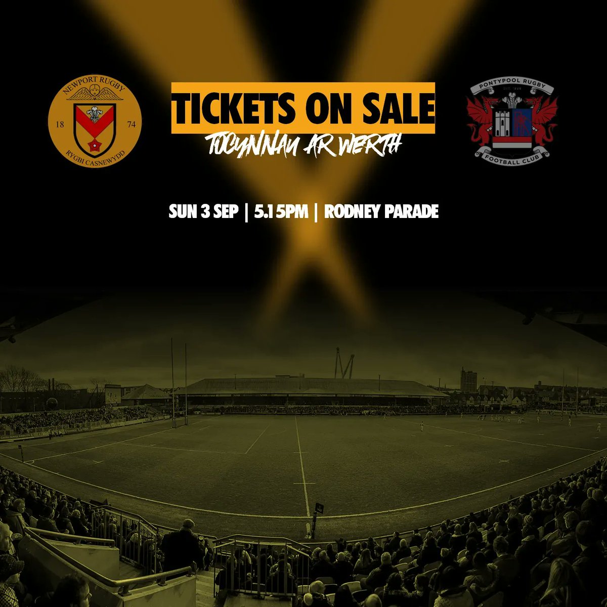 This time in two weeks... 👀 

Get your tickets early to avoid queues on the day! eticketing.co.uk/dragons/EDP/Ev… 

#COTP #YmlaenCasnewydd