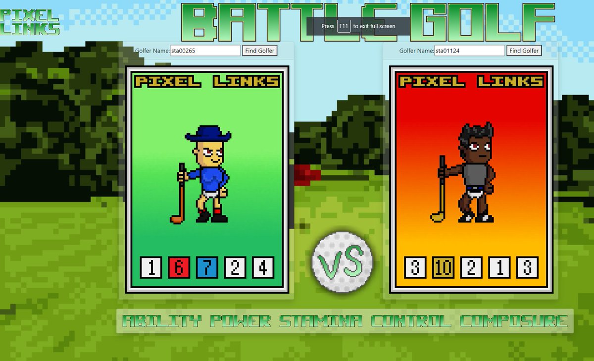 What was the first EVER #Play2Win game on the Cardano blockchain??? that's right, it was BATTLEGOLF!!!! who do you think would win this battle? #CardanoGaming Like and Share this post, Comment 'left' or 'right' and if I get 200 likes I will live stream the battle and GIVE AWAY