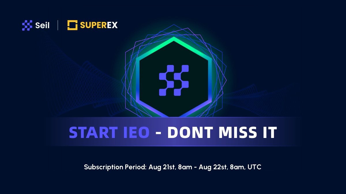 SeilFinance's tweet photo. SEIL IEO is coming shortly!👏  

3 hours countdown! 😍We hope this will be the best launch for #SeilFinance on @superex!💎  

#SuperEx #IEO https://t.co/sCVtcRFW9N