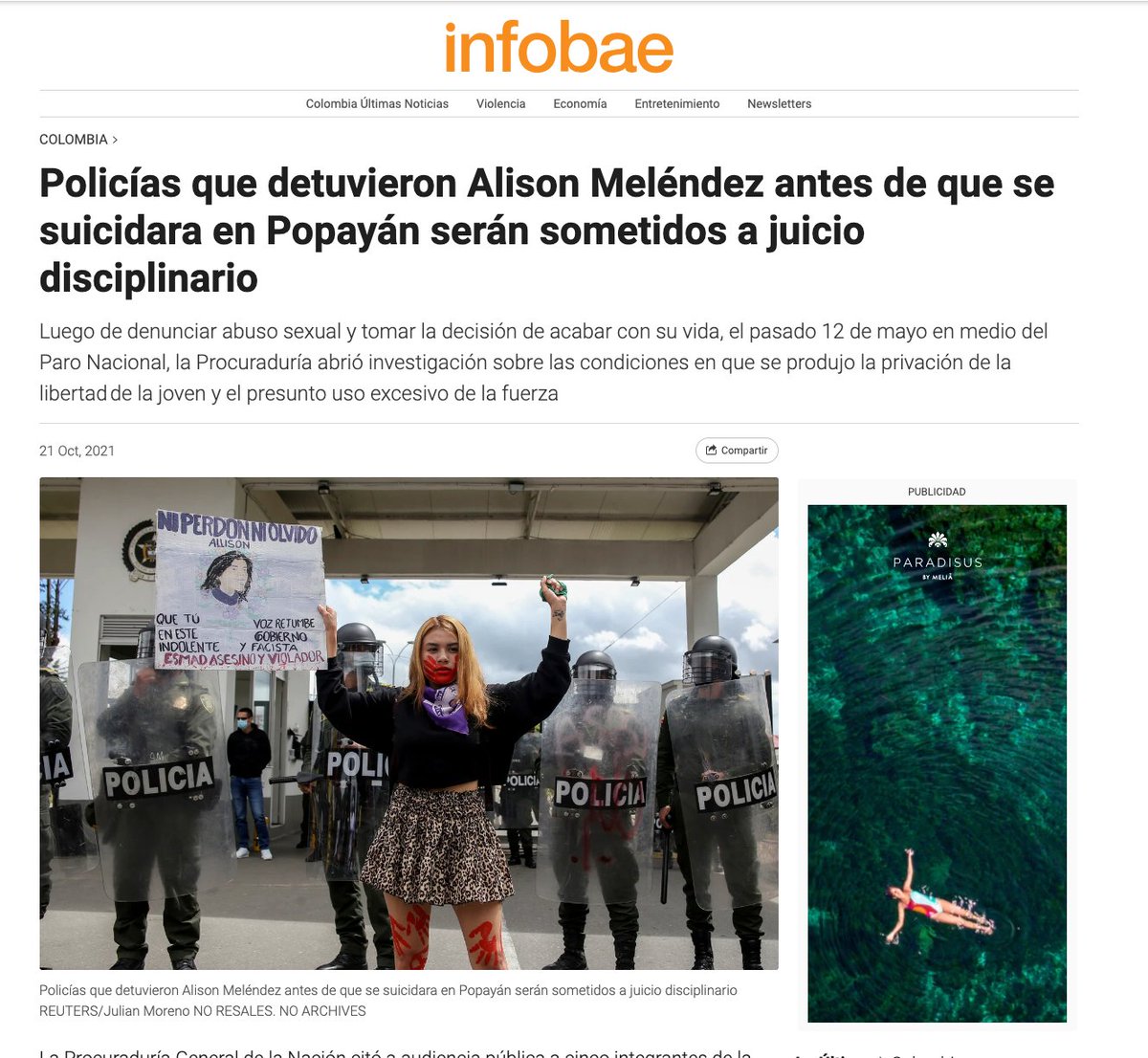 GustavoBolivar's tweet photo. La derecha quiere victimizar a los 4 policias de Popayán que abusaron de Allison para sacar provecho político.
Sucios. Aquí las únicas víctimas son la niña que se suicidó y su familia.
Si los amenazan, cosa que rechazo, es porque los candidatos del uribismo urgidos de votos, tocan el tema en cada debate. Yo nunca los nombro como no sea para aclarar el tema.
Mi campaña se basa en propuestas no en ataques ni en usar políticamente temas tan tristes y revictimizadores para la familia de la niña.
