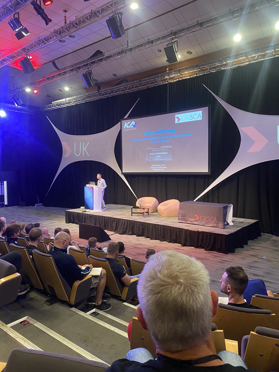MarkJDDean's tweet photo. Really enjoyed catching up with a lot of friends and meeting lots of new people at @UKSCA this weekend. Great presentations from so many including @DeasunO @John_Radnor @BillKnowles_KA . Lots learnt. Thank you to the organisers too. #strengthandconditoning #sportsscience #uksca https://t.co/ZO57b8c7qH