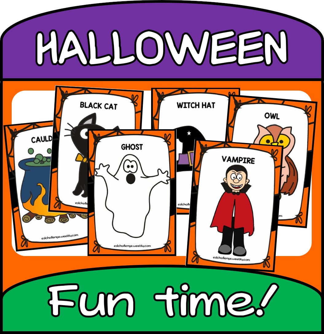 ESLCHALLENGE's tweet photo. Kids Fun 14 - Halloween set
at #eslchallenge - English teaching resources
https://t.co/s9aKV6uVtk https://t.co/9NqlRxIKDJ