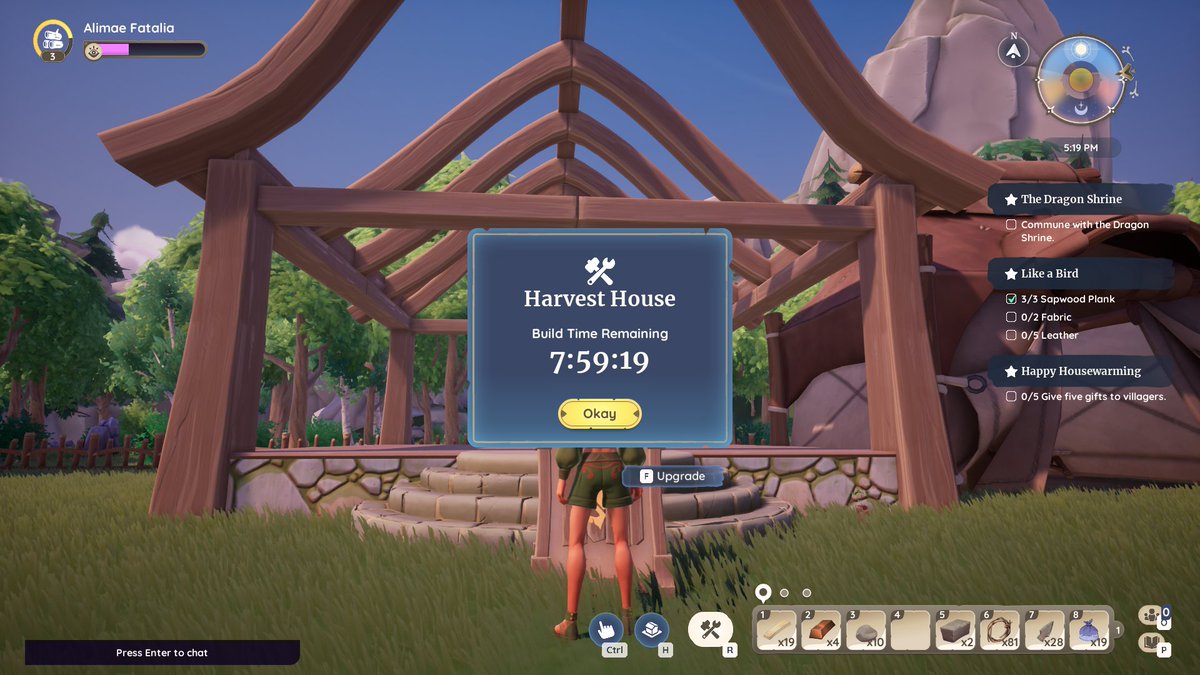 AlimaeFatalia's tweet photo. and I built my house!

Really enjoying #palia atm, it has been a proper cosy MMO to sit back and relax too. 

#Palia #PlayPalia #CozyGamer #CozyGames #GamingCommunity #CozyMMO #mmo https://t.co/ACCx8QzYfh
