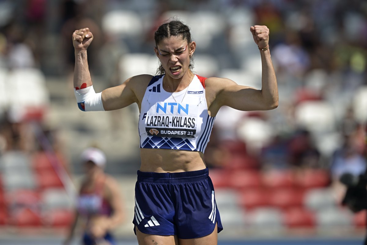 FFAthletisme's tweet image. 🇫🇷 Auriana Lazraq-Khlass 

🚧 13&quot;62
📈 1,77 m (=PB)
⚫ 13,48 m
2⃣0⃣0⃣ 24&quot;02 (PB)
🏝 6,01 m
📏 42,29 m
8⃣0⃣0⃣ 2&apos;14&quot;25

🔹𝟭𝟮𝗲 𝗮𝘃𝗲𝗰 𝟲𝟭𝟳𝟵 𝗽𝗼𝗶𝗻𝘁𝘀 (𝗣𝗕)

💻 Les #WorldAthleticsChamps sont à suivre sur @francetvsport et @Eurosport_FR.