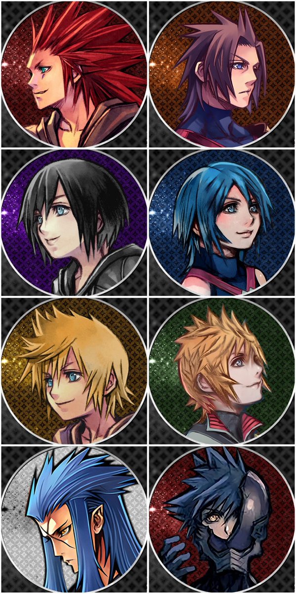 _xFenrir's tweet photo. Sea Salt trio &amp; Wayfinder Trio + Vanitas + Saïx icons, feel free to use and don't hesitate to share 🫶

Check the thread for all the pics, bonus icons in the last post of the thread🧵

Artworks by Tetsuya Nomura 👑 https://t.co/ErW4BOpOIF