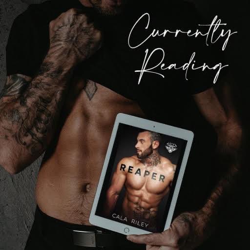 📖Currently Reading📖
This MC book has been so good so far! I’m loving how Reaper is with Natalie, he’s so understanding and gentle towards her 🥹 
Available on August 24th!
#reaper #calariley #currentlyreading #mcbook #lotusmcseries #motorcyclebooks #darkromance #comingsoon