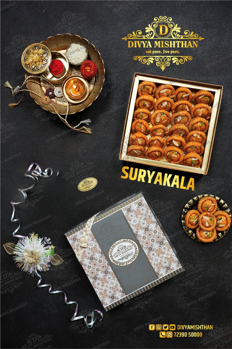 DivyaMishthan's tweet photo. The simplicity of Suryakla lies in its ingredients, but the magic is in its taste!
For Order call/whatsapp:
72390-50000
#suryakla #gujiya #indianfestival #festival #festivalseason #celebration #sweets #healthyfood #eatpurelivepure #dryfruits #magic #yummy #divyamishthan #nurmahal https://t.co/7Use9AdJ5n