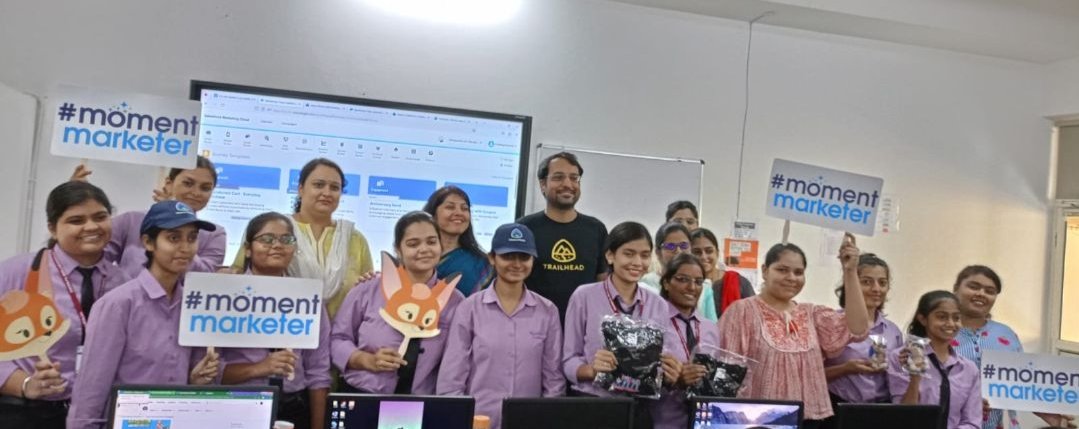 kdsharmas's tweet photo. The 4 days Marketathon Program (Marketing Cloud in-person bootcamp) was successfully held at Kanoria PG Girls College, Jaipur.

A heartfelt THANK YOU to all the amazing students! Special thanks to all the faculties, teachers for their unwavering support.

#MomentMarketers #TrailblazerCommunity #Marketathon