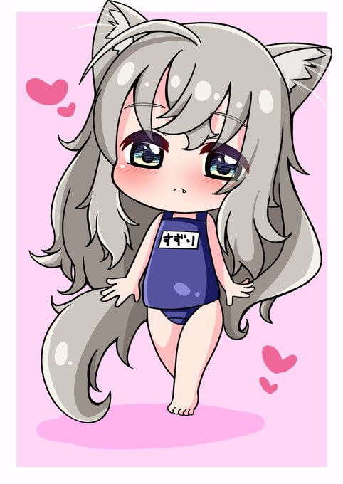 むきゃんぱいるさん(@Mk_2canpile)のオリキャラのすずりちゃんを描きました 