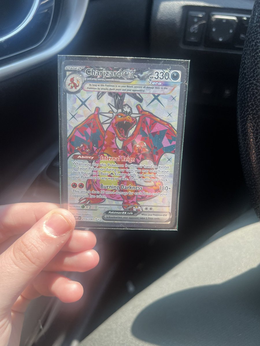 I have an extra full art Tera Charizard that I want to giveaway to one of you 🥰

Here’s what you need to do!

🔥 follow <a href="/LyricOfWisdom/">Lyric</a> aka me
🔥 retweet this tweet
🔥 tag a friend

Ends September 1st! Good luck!