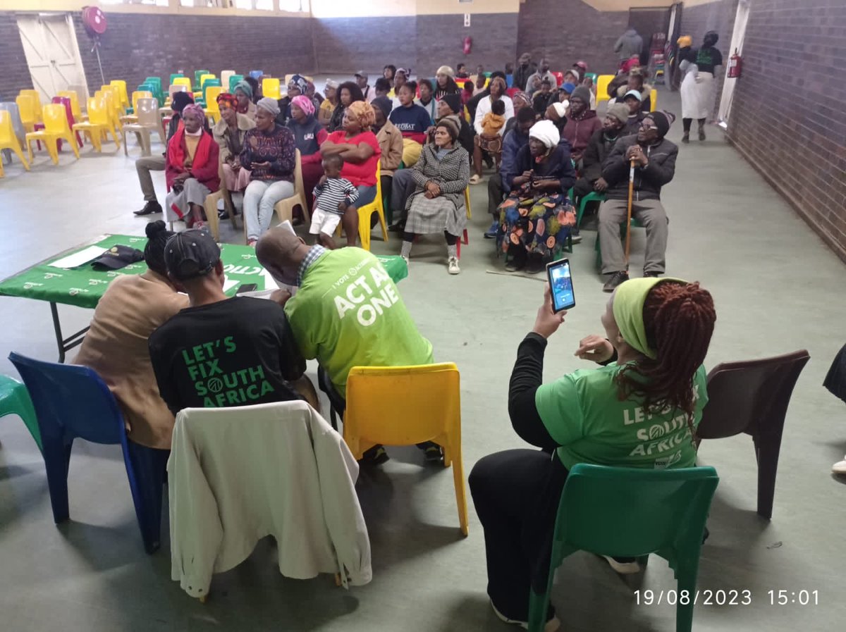 AtholT's tweet photo. ActionSA launched its third branch in Makhanda/Grahamstown on Saturday in ward two. This neglected and broken city needs political and leadership change desperately and our reception has been great ⁦@HermanMashaba⁩ https://t.co/83oxFLf0BI
