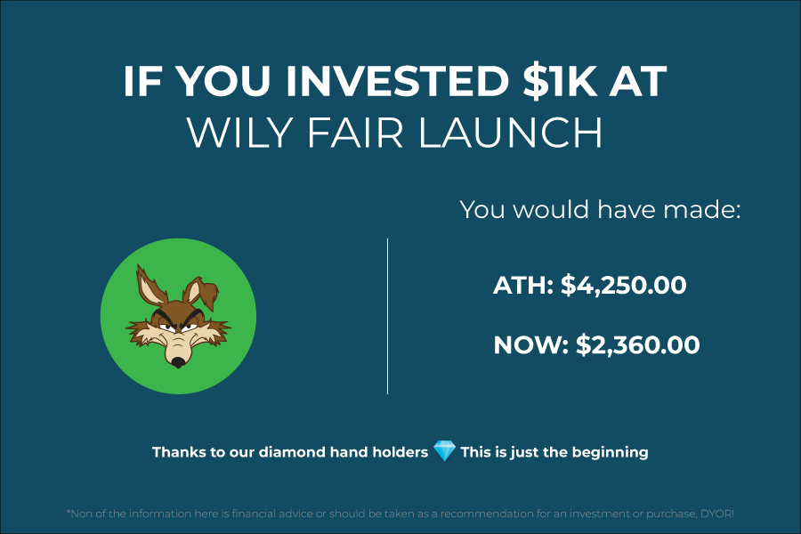 $WILY 👀

📌ATH From Presale: 4.25x
🔥 Current From Presale: 2.36x

🦄: app.uniswap.org/#/swap?outputC…

NFA, DYOR!
#memecoin #NFTs #NFTCommunity #x1000Gems