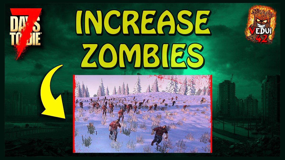 Vedui42's tweet photo. 🧟 Increasing ZOMBIE counts!

Do you feel the world is TOO empty, with hardly any zombies around? Here's 3 simple ways to fix that and make the live feel more a-dead! I walk through the steps, to bring your game alive!

🔷 https://t.co/5RNYjoQQB1 

#7DTD #7DaysToDie #ALPHA21 https://t.co/DRWKh7FRGi