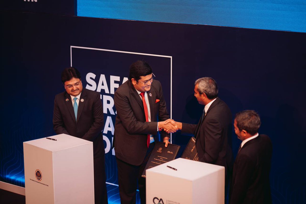 HCIMaldives's tweet image. Best wishes to @icamaldives 🇲🇻 and @theicai 🇮🇳 for this significant step to enhance knowledge and experience sharing in accounting in both Maldives and India. 1/2

🇮🇳🤝🇲🇻#PartnersinProgress

@MoFAmv 
@MEAIndia