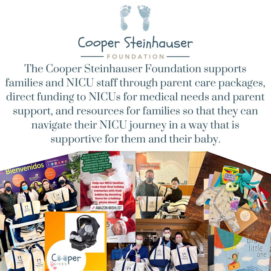 Donate today to help us continue our work CooperSteinhauserFoundation.org/donate #nicu #nicusupport #nicubaby #nicunurse #nicumom #nicudad #nonprofit