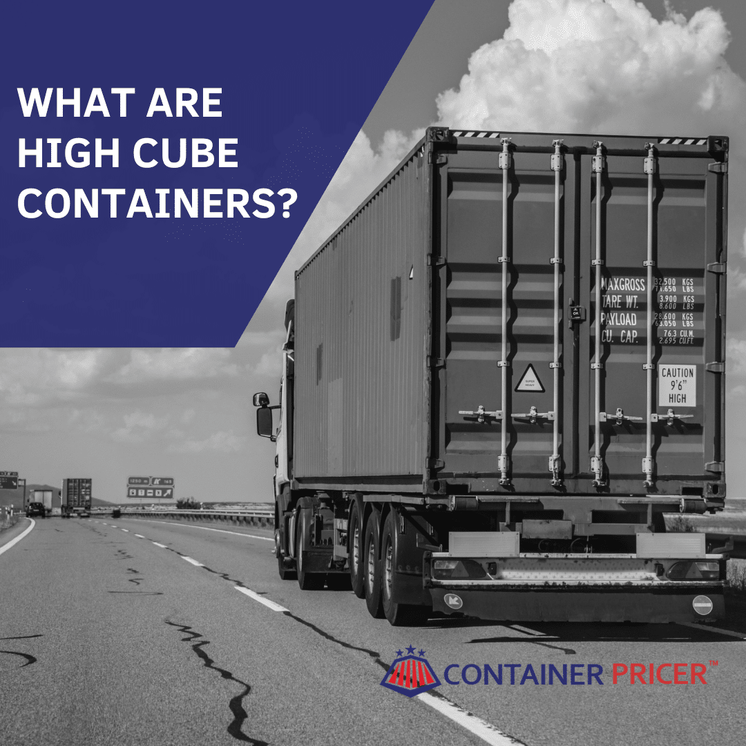 what are high cube containers?. Learn more at containerpricer.com/high-cube-cont… #shippingcontainers #shippingcontainer #containers