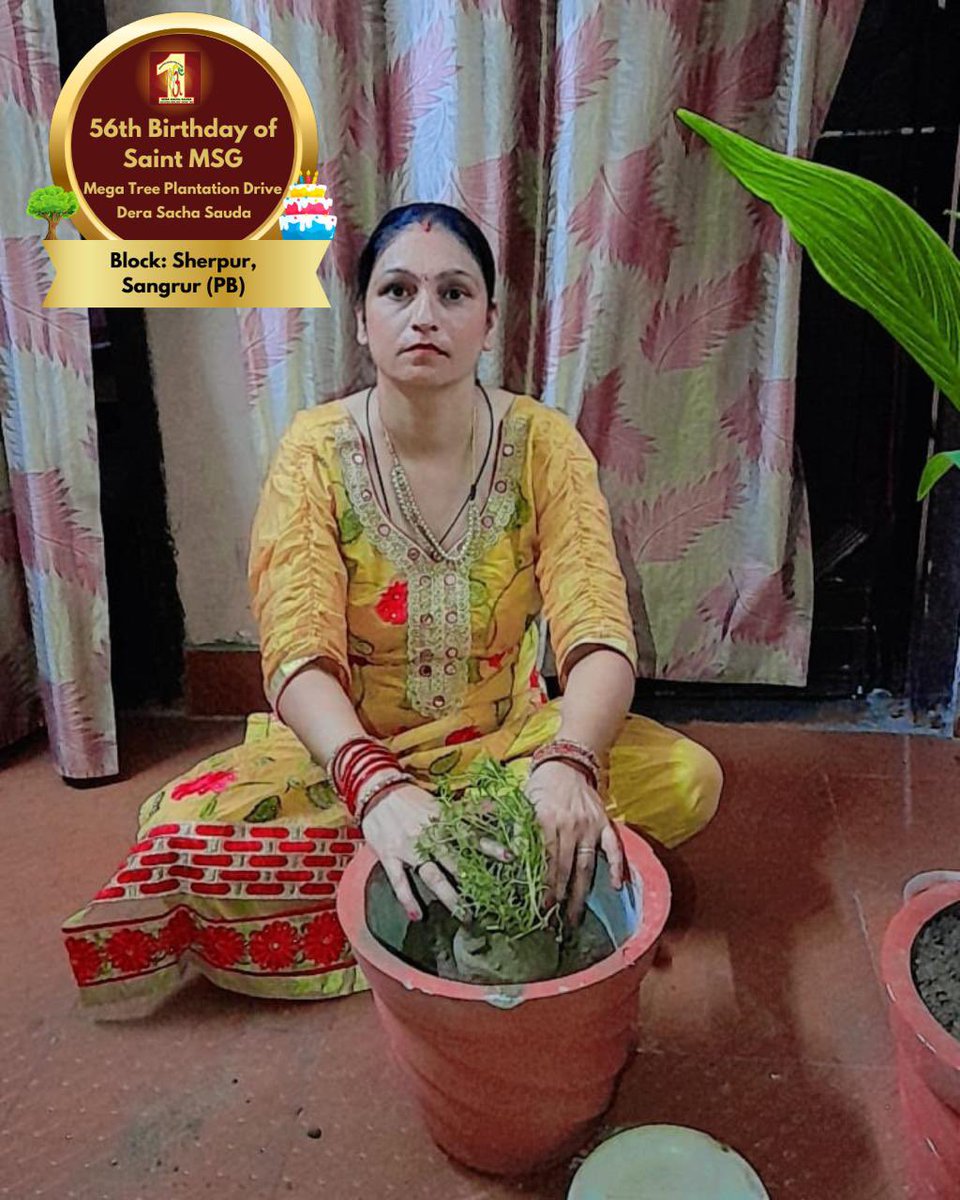 DSSNewsUpdates's tweet photo. Making every birthday count for the environment. 🌳 Catch the glimpses of #TreePlantation By #DeraSachaSauda Volunteers from Sherpur, Sangrur, Punjab on the occasion of Saint Dr. MSG's Birthday. #56thBirthday #SaintDrMSG https://t.co/wRNC5tuuKG