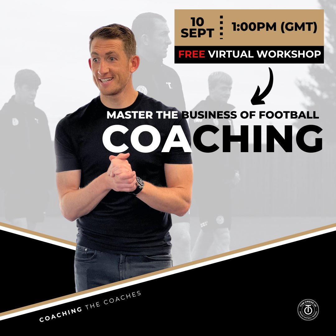7 years ago I set a goal to first figure out how to make my own training business work,

And second to help other coaches do the same. 

So on September 10th, I’ll be delivering a FREE workshop to help you in your football training business. 

Link in bio to join.

See you soon🤝