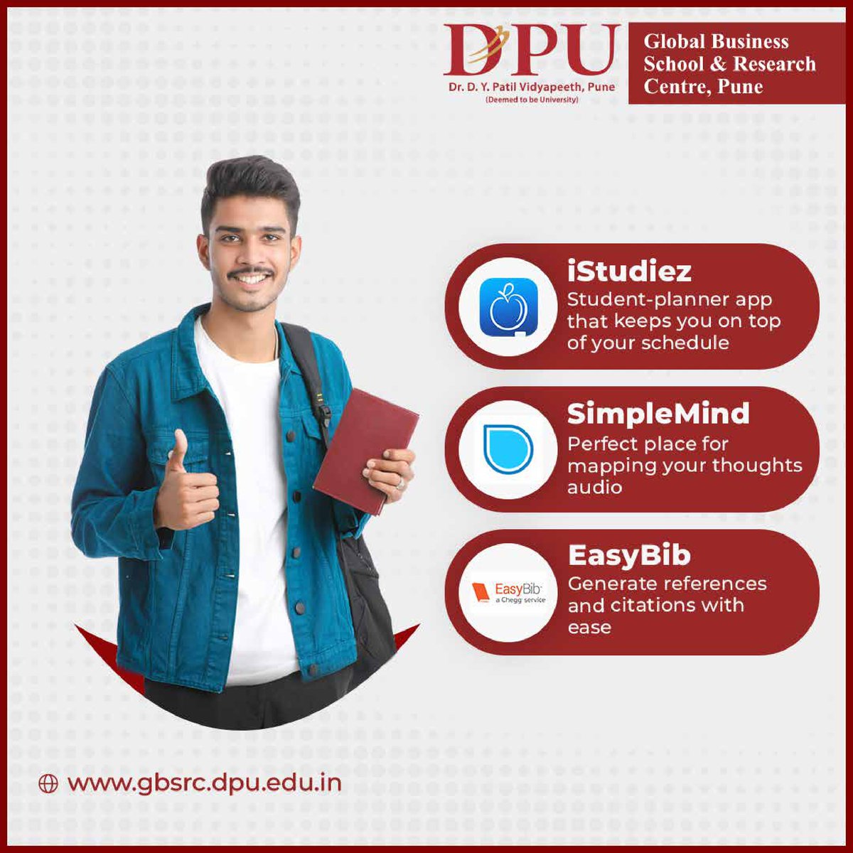 DpuGbsrc's tweet image. Navigating university studies becomes a breeze with the multitude of student apps at your disposal. These apps are designed to support various aspects of your academic journey.
#dpugbsrc #StudentApps #StudySmart #AcademicTools
#CampusLife #EducationTech #StudyBuddy