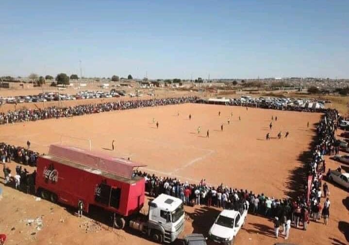 The year is 2029, the crowd you see here is gathered to watch Kaizer Chiefs in SAFA regional playoffs. The club now goes by the name Azam Fordsburg United after being bought by a group of Pakistani businessmen who turned the village into a factory for perfumes and spices.