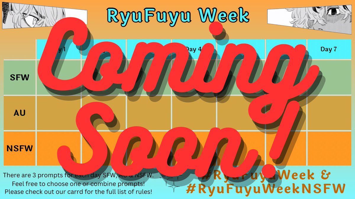 🧡RYUFUYU INTEREST CHECK IS NOW CLOSED🩵

Thank you to everyone who voted 🩵🧡

We are going through the results now and the calendar will be posted soon! 

Keep your eyes out for it 🥰