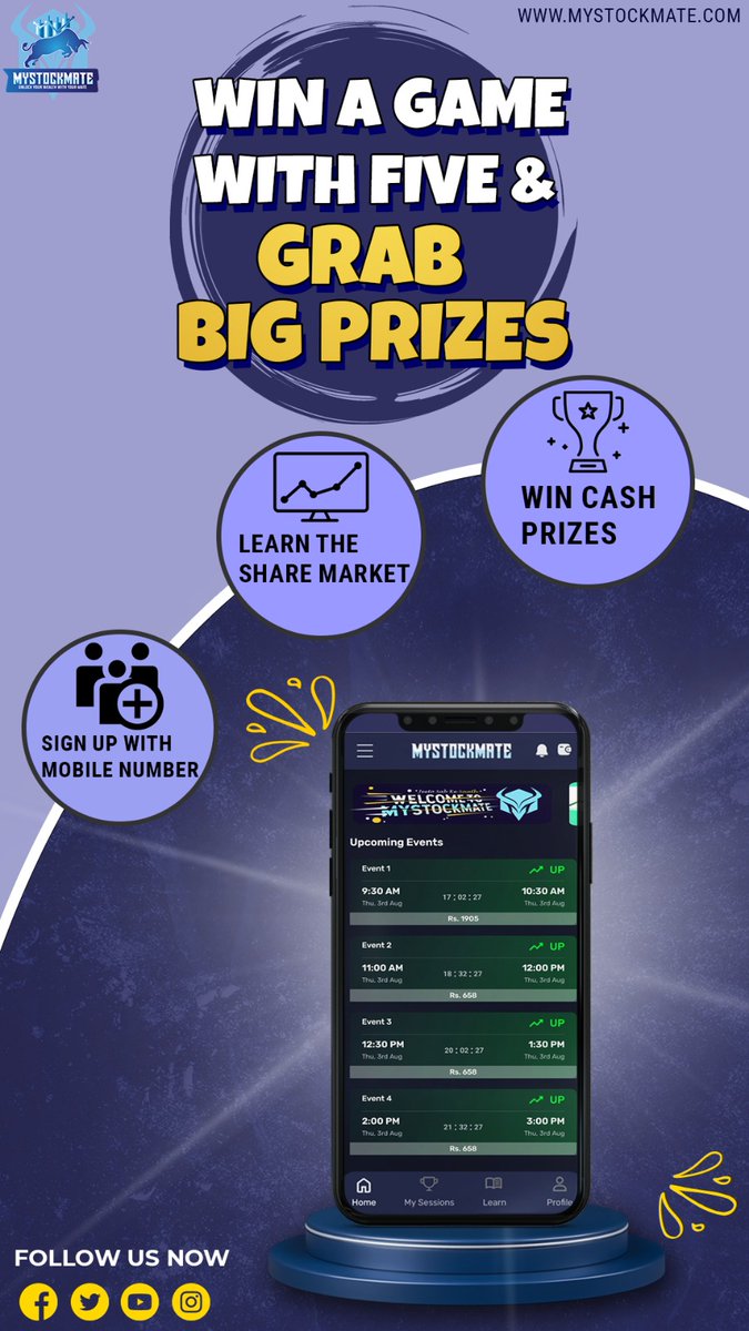 Mystockmate's tweet photo. Exciting rewards are waiting for you !!! 
What are you waiting for ?

Download the app : https://t.co/z2t8lhswIe

#RinkuSingh #Delete #Blocked #Messi𓃵 #WhuChe  #VikramLander #Luna25 #InterMiamiCF #Neymar_is_Blue https://t.co/clQFM9dEPS